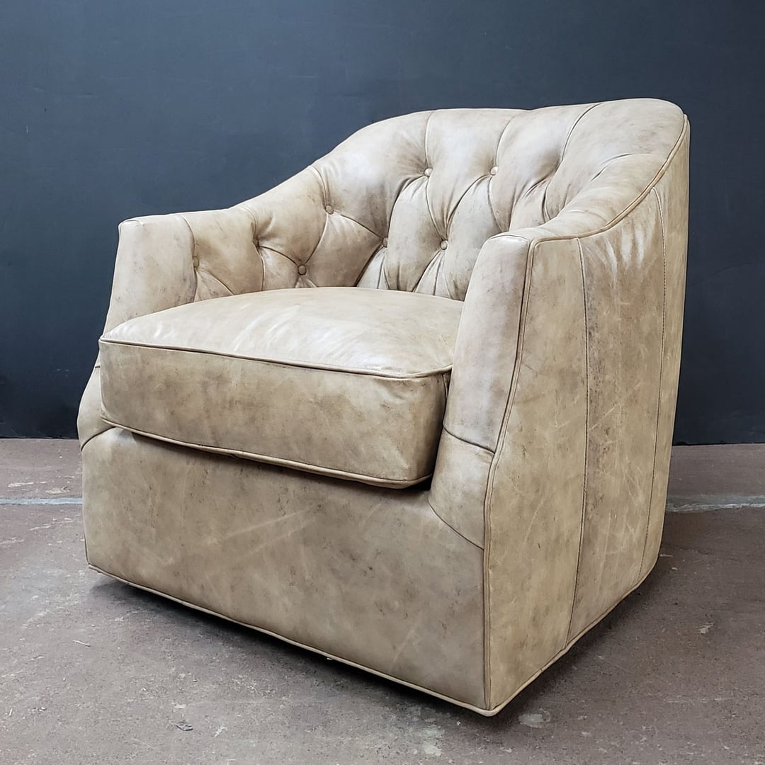 Luna Leather Swivel Chair